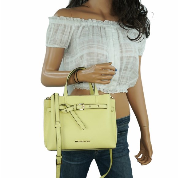 Michael Kors Emilia S Messenger Bag ButterCup - Picture 12 of 12